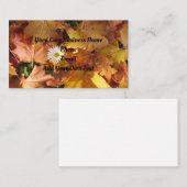 Datierung in Blätter Visitenkarte Telefonnummerkarte (Vorne/Hinten)