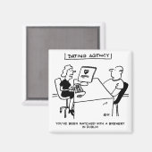 Dating Agency Matches with a Brewery Magnet (Vorderseite/Rückseite)