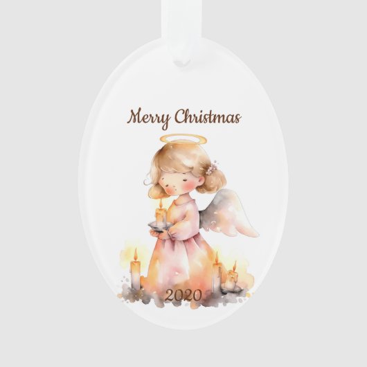 Dating Christmas Angel for Joy Sessing Ornament (Vorderseite)
