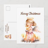 Dating Christmas Angel for Joy Sessing Postkarte (Vorne/Hinten)