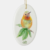 Dating Custom Wassercolor Rufous Hummingbird, Voge Keramik Ornament (Rechts)