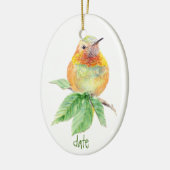 Dating Custom Wassercolor Rufous Hummingbird, Voge Keramik Ornament (Links)