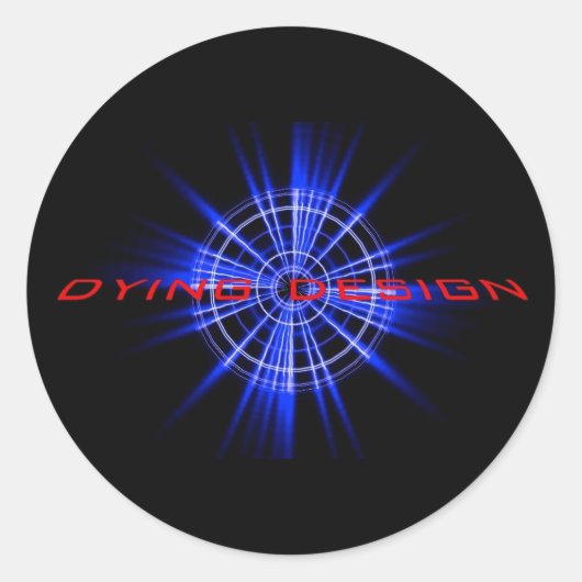 Dating Design Round Sticker (Vorderseite)