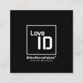 Dating Karte - BLACK - QR - PURE Collection (Rückseite)