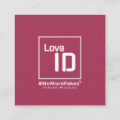 Dating Karte - RED - QR - PURE Collection (Rückseite)