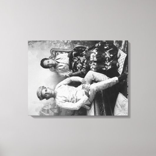 Dato Mandi und Ehefrau auf den Philippinen Fotogra Leinwanddruck (Vorderseite)