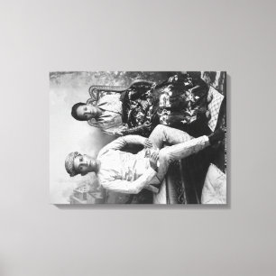 Dato Mandi und Ehefrau auf den Philippinen Fotogra Leinwanddruck