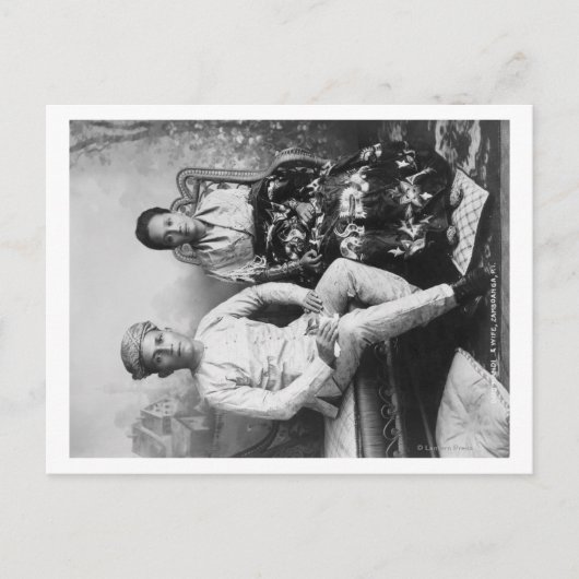 Dato Mandi und Ehefrau auf den Philippinen Fotogra Postkarte (Vorderseite)