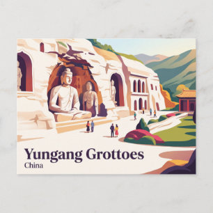 Datong Yungang-Grotten China Postkarte