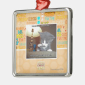 Dats ein kleiner Schrittpelz ich Ornament Aus Metall (Links)