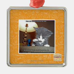 Dats ein kleiner Schrittpelz ich Silbernes Ornament