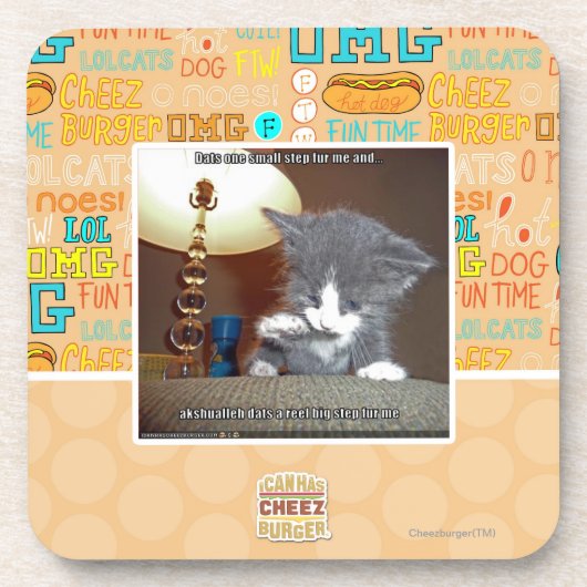 Dats ein kleiner Schrittpelz ich Untersetzer (Vorderseite)