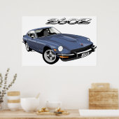 Datsun 260Z blau Poster (Küche)