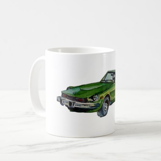 Datsun Z Artwork Tasse (Vorderseite Links)