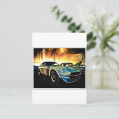 Datsun Z Race Auto Postkarte (Stehend Vorderseite)