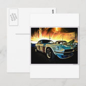 Datsun Z Race Auto Postkarte (Vorne/Hinten)