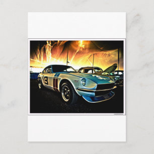 Datsun Z Race Auto Postkarte