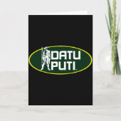 Datu Puti T-Shirt Karte (Vorderseite)