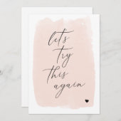Datum ändern | Blush Pink Watercolor Card Save The Date (Vorne/Hinten)
