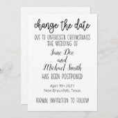 Datum ändern einladung (Vorne/Hinten)