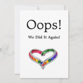 Datum ändern - OOOOPS 🌈 Verflochten im Stolz Save The Date (Vorderseite)