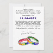 Datum ändern - OOOOPS 🌈 Verflochten im Stolz Save The Date (Rückseite)