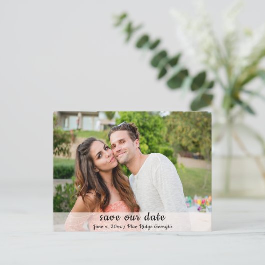 Datum, Ankündigung, Foto gerettet Postkarte (Stehend Vorderseite)