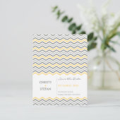 DATUM DER ANKÜNDIGUNG: Zickzack 1 Save The Date (Stehend Vorderseite)