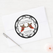 Datum der Anpassung des Salsa-Labels Runder Aufkleber (Umschlag)