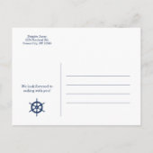 Datum der Datumskarte für den automatischen Lebens Ankündigungspostkarte (Rückseite)