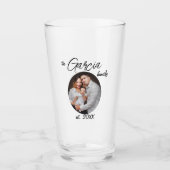 Datum der Einrichtung eines eleganten Skriptfamili Glas (Vorderseite)