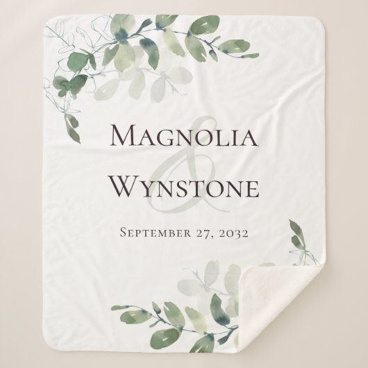 Datum der Eukalyptus Coupels Sherpadecke (Vorderseite)