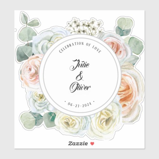 Datum der Feier der Liebe Aufkleber (Blatt)