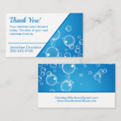 Datum der Fensterreinigung Visitenkarte (Vorne/Hinten)