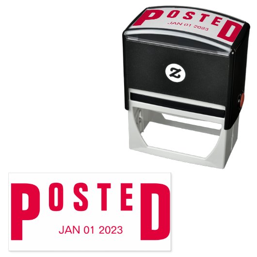 Datum der geposteten Unterschrift Permastempel (Beispiel)