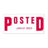 Datum der geposteten Unterschrift Permastempel (Design)