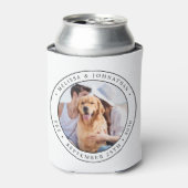 Datum der Hochzeit des Monogramms des benutzerdefi Dosenkühler (Kanne Vorderseite)