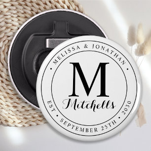 Datum der Hochzeit des personalisierten Monogramms Flaschenöffner