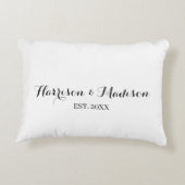 Datum der Hochzeit des personalisierten Skriptname Dekokissen (Rückseite)