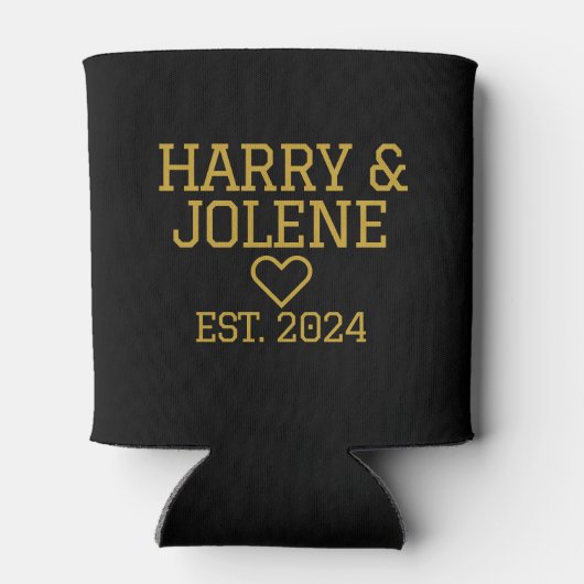 Datum der Hochzeit Dosenkühler (Rückseite)