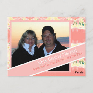 Datum der Hochzeit Postkarte