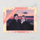 Datum der Hochzeit Postkarte (Vorderseite)