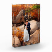 Datum der Hochzeitshöhe und Foto-Blocknamen Fotoblock (Links)