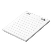 Datum der Liste Notizblock (Rotiert)