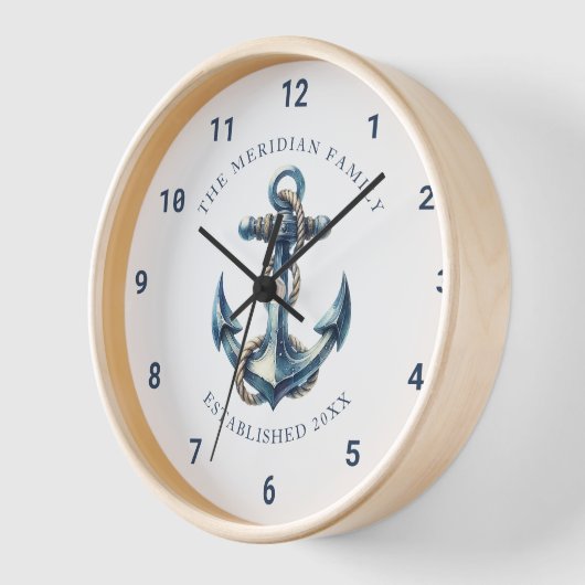 Datum der Nautischen Ankerfamilie Uhr (Winkel)