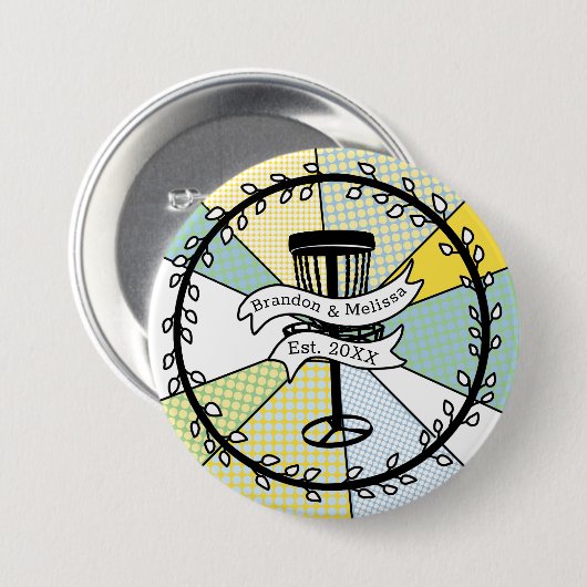 Datum der Personalisierten Einführung von Disk Gol Button (Vorne & Hinten)