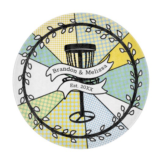 Datum der Personalisierten Einführung von Disk Gol Schneidebrett (Vorderseite)