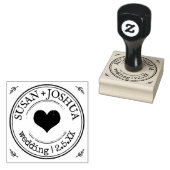 Datum der personalisierten Hochzeitslogos Gummistempel (Stempel)