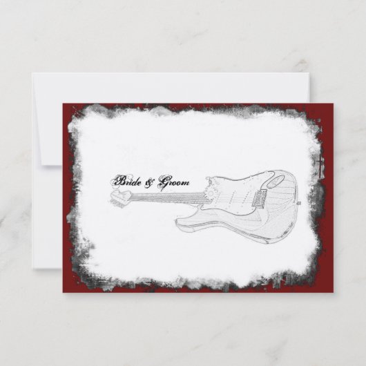 Datum der Rett der elektronischen Gitarre Save The Date (Rückseite)