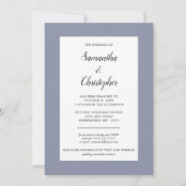 Datum der vertikalen Foto-Hochzeit geändert Einladung (Rückseite)